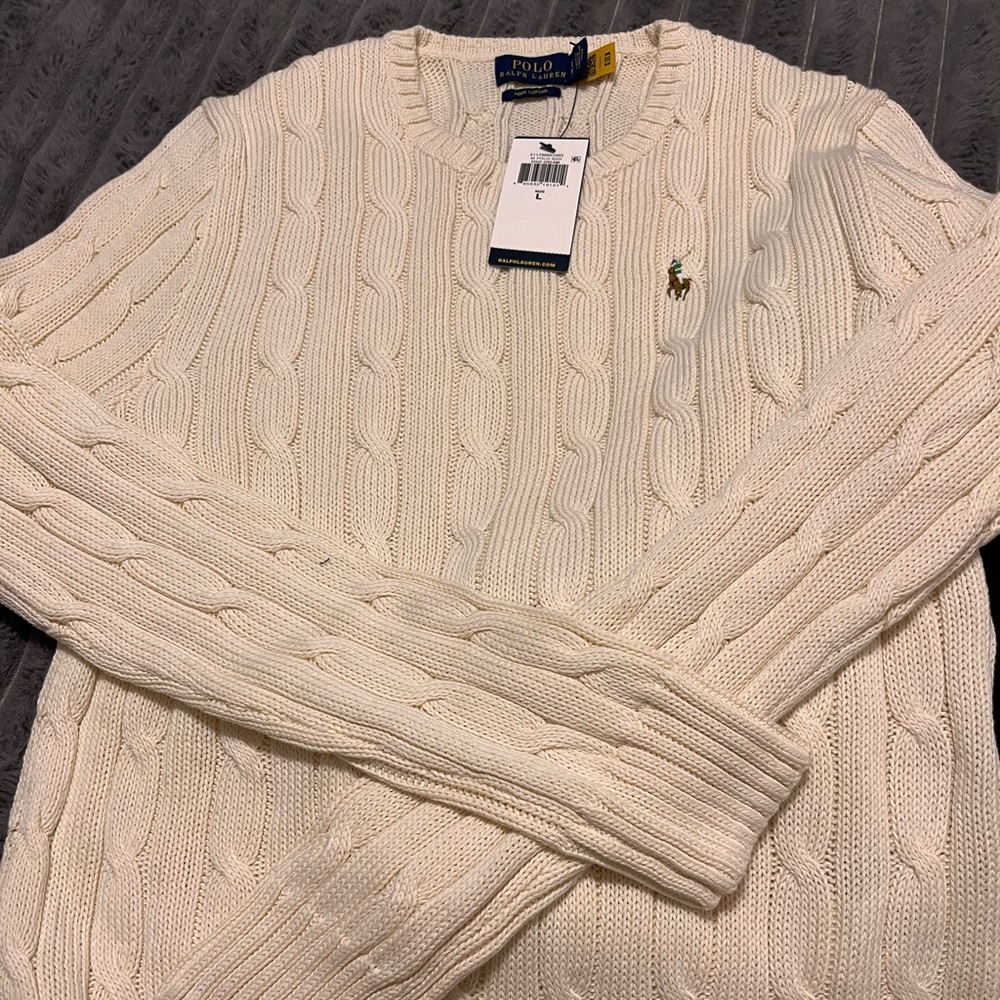 Ralph Lauren Cable knit sweater size Large. - Picture 2 of 5